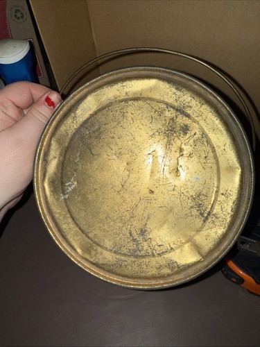 SWIFT'S PREMIUM Kettle 8 lb. Empty Lard Can Tin Pail Vintage Advertising RARE - Picture 6 of 6