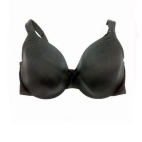Cacique Lane Bryant Womens Bra Smooth Satin Full Coverage U/W Size 50H Black - Picture 2 of 10