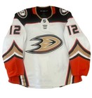 Sonny Milano 2021-22 Game Worn Used Anaheim Ducks Game Worn Used Hockey Jersey