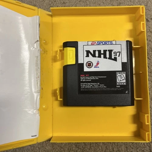 Vintage Blockbuster Video Rental - NHL 97 Sega Genesis