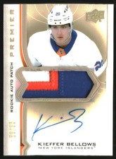 2020-21 UD Prem Acetate Rookie Patch Auto Gold Spectrum #ARKB Kieffer Bellows/65