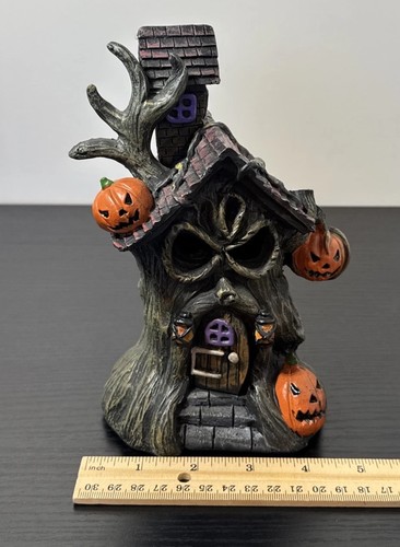 Ashland Halloween Tiny 7.5” LED Color Changing Haunted Tree House Please Read - Picture 3 of 12