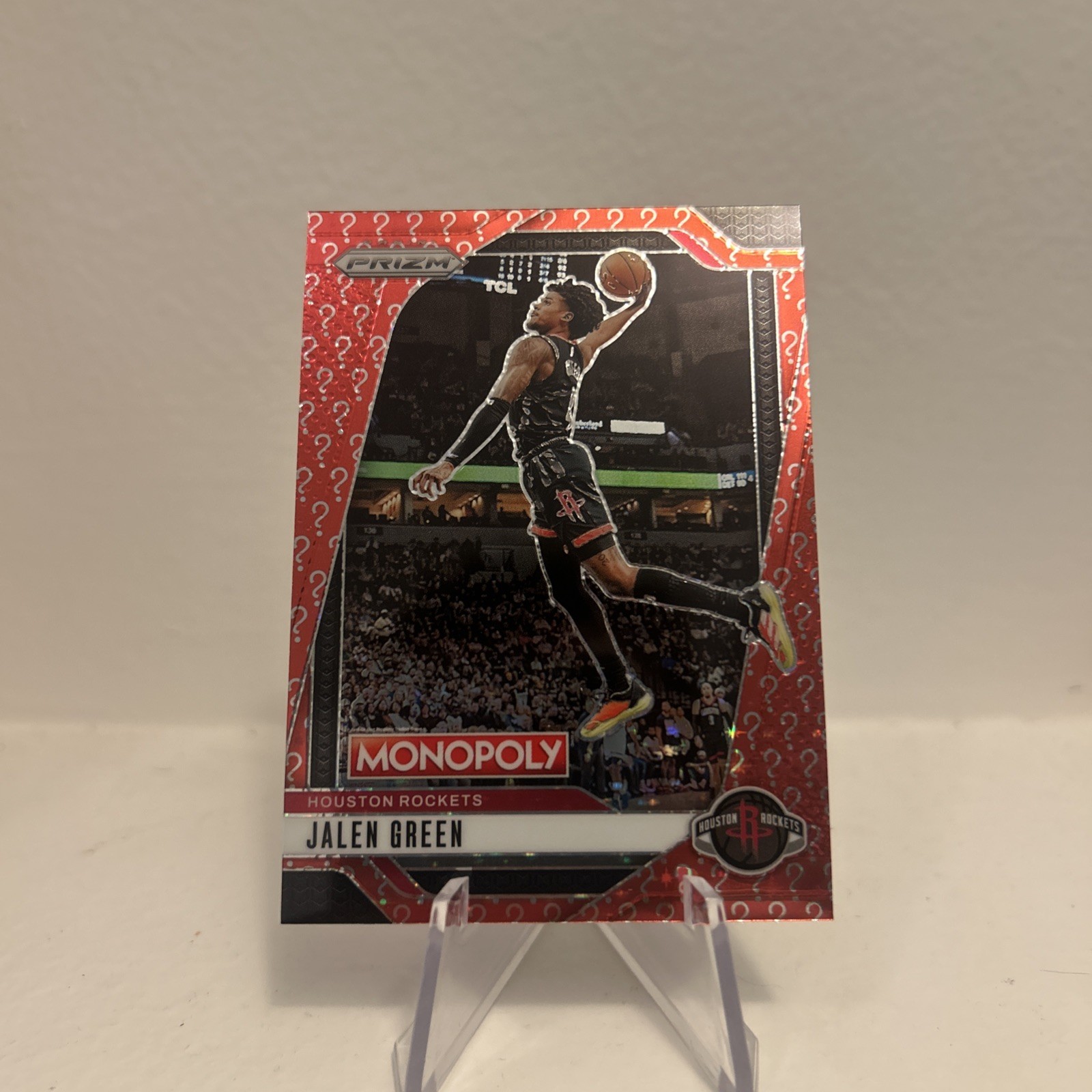 24-25  NBA Prizm Monopoly Jalen Green Red Question Mark Parallel #71 Color match