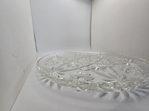 Anchor Hocking Early American Prescut Platter - Star of David 11″ Large Glass - Picture 4 of 4