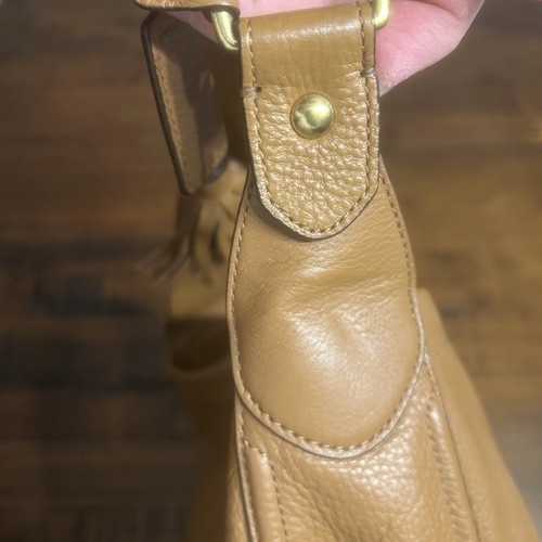 Coach Shoulder Handbag Avery Hobo Leather Honey Brown Brass Pebble VTG F23309 - Picture 10 of 20