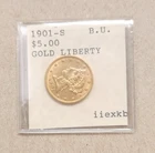 1901-S Liberty Head $5 Half Eagle Gold Coin 5 Dollar San Francisco
