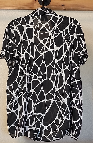 Good Sere Nade Blouse Women's Blouse Black and White18/20 - Picture 2 of 5