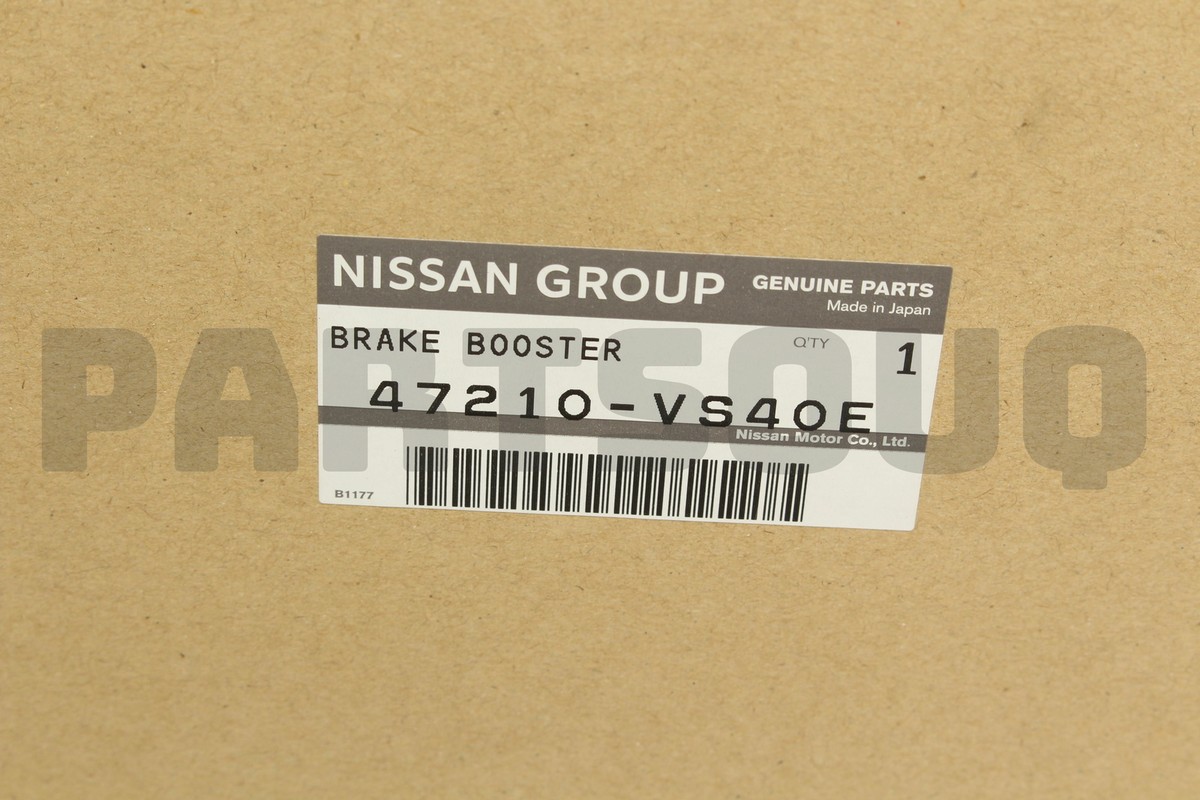 47210VS40E Genuine Nissan BOOSTER ASSY-BRAKE 47210-VS40E | eBay