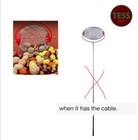 Efficient Fruit Picking Nut Gatherer with Design, (when it has the cable).