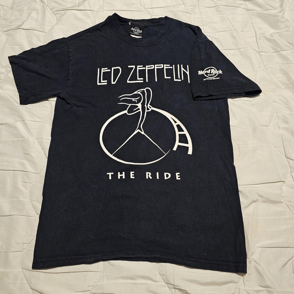 ☆レア美品ハードロックLED ZEPPELI N tシャツ Led Zeppelin Band The Ride Hard Rock Park Myrtle Beach T Shirt