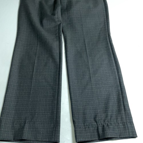 Ben Sherman Mens Dress Pants 35x31 Gravy Check Pockets Flat Front Wool - Picture 3 of 9