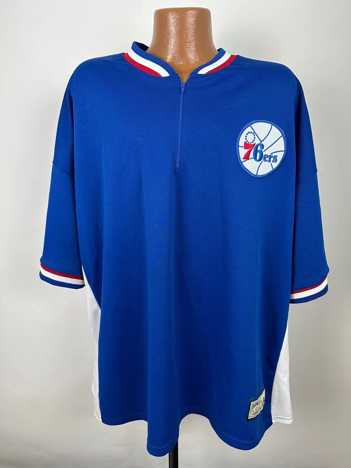 Camiseta Philadelphia 76ers 3XL Calentamiento Tiro Sixers Baloncesto NBA Jersey EE. UU. Foto 2 de 4