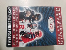 NFL 2022 Draft Low Series Football Trading Card BLASTER Box [3 Autographs]