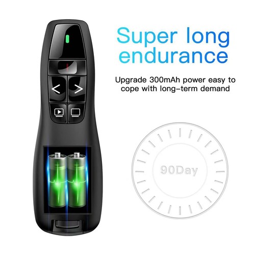 2.4 GHz USB Presenter Powerpoint Clicker Präsentation Fernbedienung Wireless DE - 第 9/12 張圖片