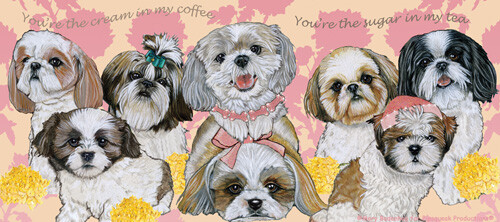 Shih Tzu Ceramic Coffee Mug Tea Cup 15 oz - Picture 2 of 2