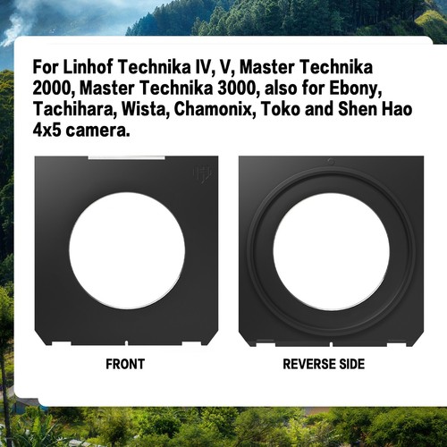 Linhof Wista Ebony Tachihara Chamonix Shen Hao Copal #3 Center Hole Lens Board - Picture 8 of 12