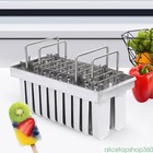 20x Stainless Steel Molds Ice Pop Lolly Popsicle Ice Cream Stick Holder Mold HOT