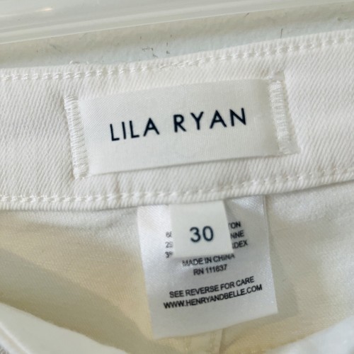 Lila Ryan Stitch Fix White Cropped Skinny Jeans Size 30 Cotton Spandex NWT! - Picture 8 of 9