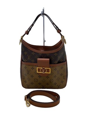 Auth Louis Vuitton Hobo Dauphine PM Monogram Reverse M45194 Brown F S 424627 eBay