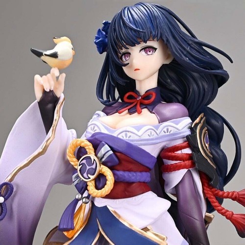 Action Figure Genshin Impact Raiden Shogun Keqing 22 Cm Anime Pvc Videogame  - Foto 1 di 6