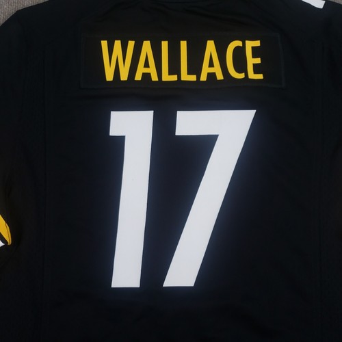 Mike Wallace Pittsburgh Steelers Jersey Mens Sz XL Black Yellow #17 Nike MW5 - Picture 10 of 10