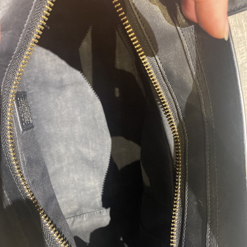 COACH 34408 Swagger Black Pebble Leather Satchel Black Matte Hardware PleaseRead - Picture 15 of 21