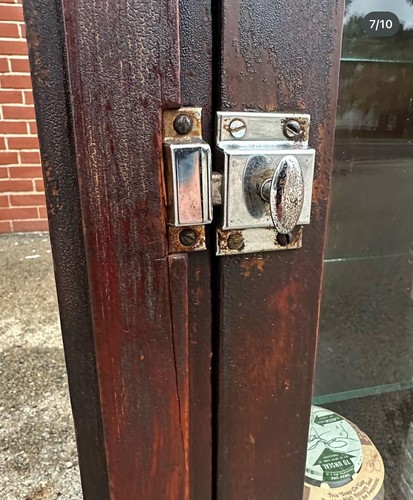 Art Deco Display Case / Cabinet - Glass Shelves - Unique Design - Free Shipping - Picture 6 of 8