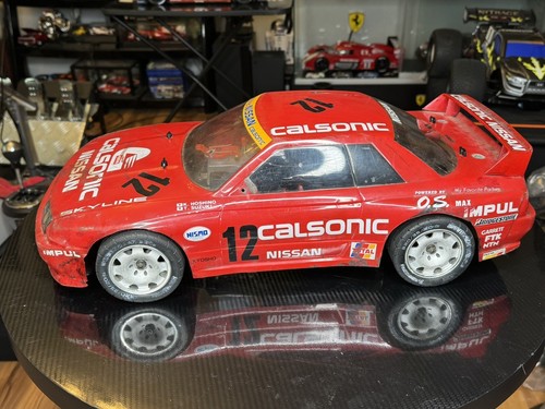 Kyosho 2 speed Skyline GTR Fw02 Discontinued Almost RTR OS Max Bridgestone Tires - Picture 12 of 23