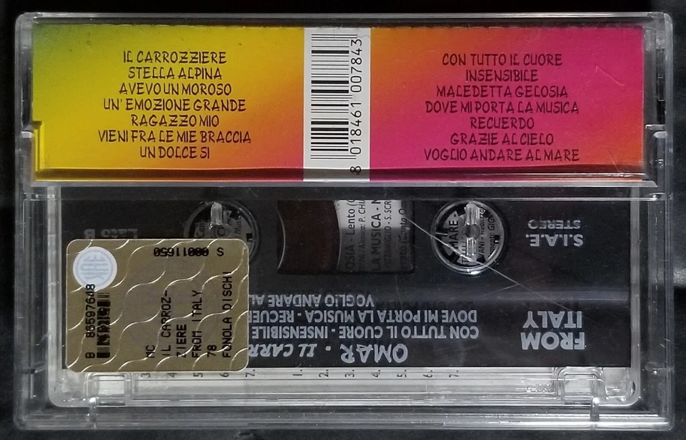 OMAR CODAZZI LA VOCE DEL CUORE "IL CARROZZIERE" MC TAPE 2001 FROM ITALY MC 78 EX - Immagine 4 di 4