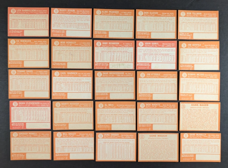 1964 Topps Baseball Set Break 25 Cards Duke Snider - Image 2 of 3