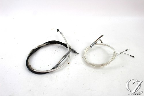 Harley Softail Springer 1998 98 FXSTS acero trenzado embrague cables de acelerador   - Imagen 1 de 6