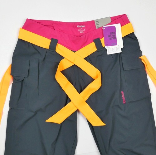 Reebok Dance Cargo Pants Ladies Samba Sports Tracksuit Bottoms Fitness Grey - Bild 6 von 10