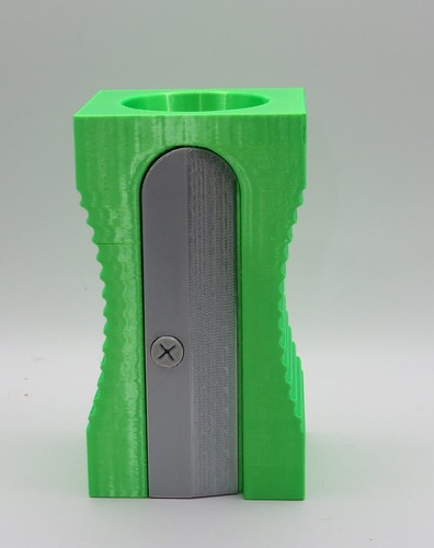 Sharpener Pencil Holder, Lime Green Desk/ Office Organiser 3d printed - Picture 2 of 2