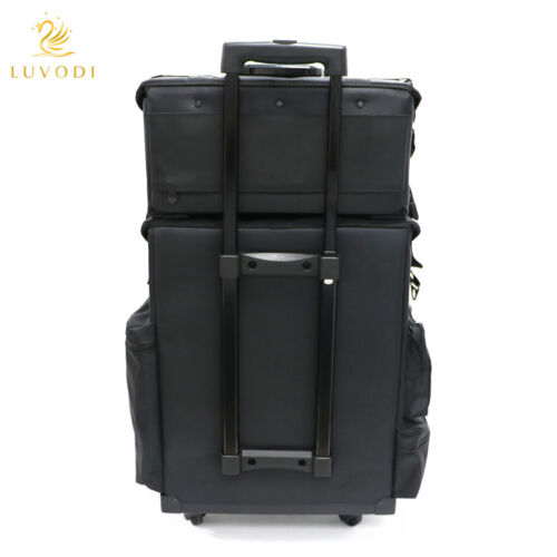 2in1Kosmetikkoffer Schminkkoffer Trolley Komestiktasche Make-up Koffer abnehmbar - Bild 14 von 24