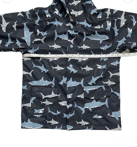 Hatley Shark School Waterproof Hooded Raincoat Jacket - Picture 8 of 10