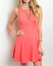 SALE CORAL SLEEVELESS DRESS BY CORAL SIZE S,M, L