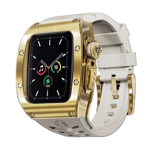 Kit Mod Acciaio Lunetta Cassa per Apple Watch Ultra2 49mm 987654 44/45mm Cinturino Gomma - Foto 28 di 28