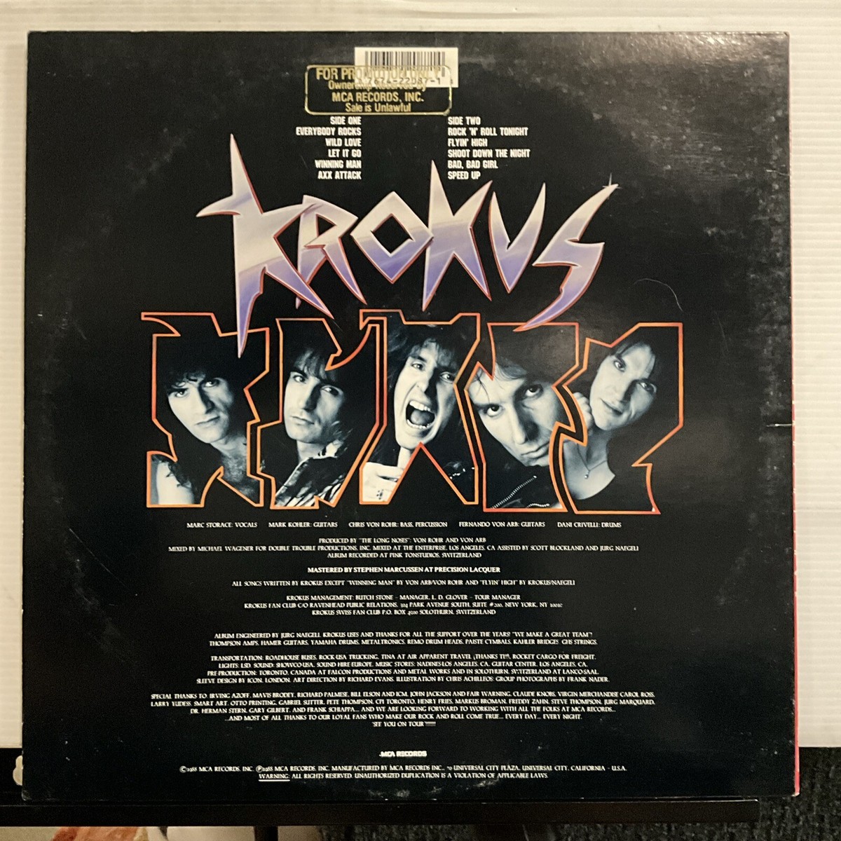 KROKUS / クロークス / HEART ATTACK / 1988年 s-l400.jpg