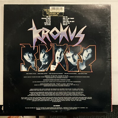 Krokus - Heart Attack LP 1988 MCA Records – MCA-42087 EX/EX