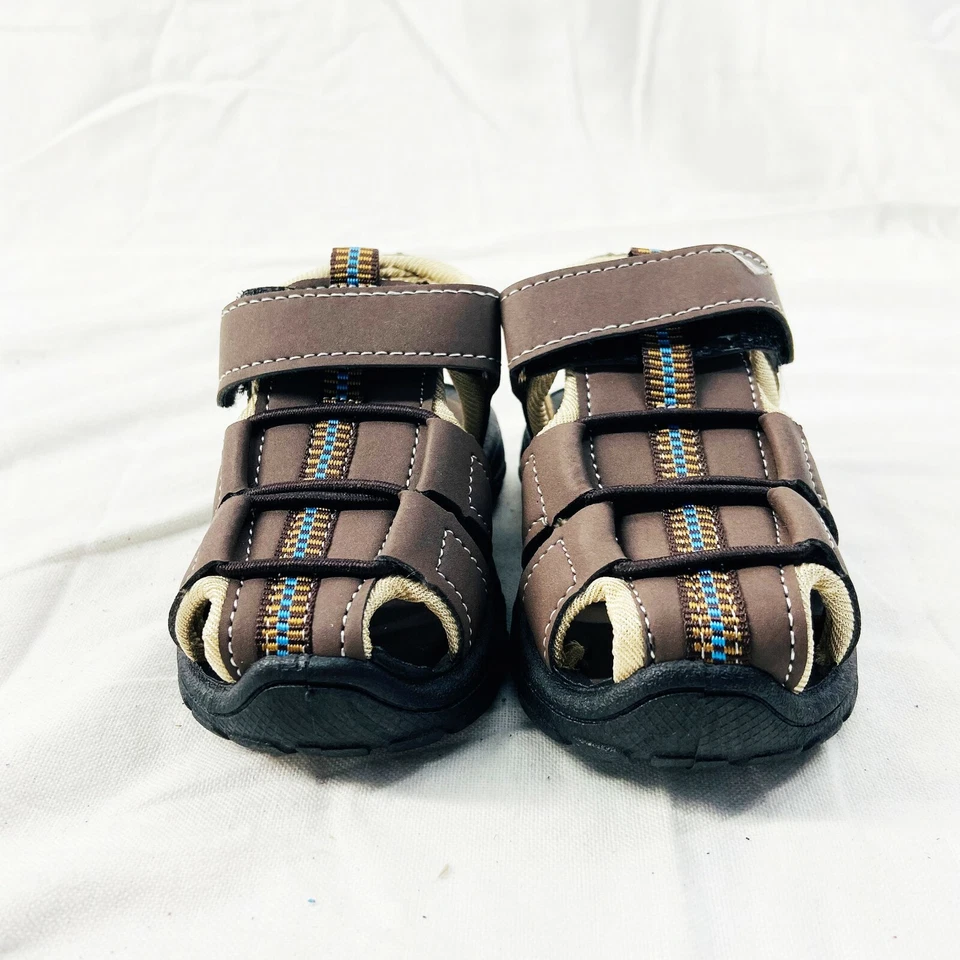 Sandalias Rugged Bear para bebé niño marrón punta cerrada talla 5 Foto 3 de 4