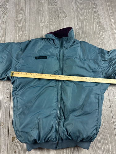 Columbia Jacke Burgund/Blau Wendemantel Herren Größe Small Daunen isoliert - Bild 6 von 10