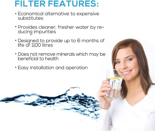 Filtro refrigerador de hielo y agua EcoAqua EFF-6027A para Samsung DA29-00020B paquete de 2 - Imagen 3 de 7