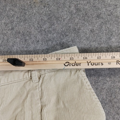 Pantalones LL Bean para mujer talla 16 beige pana bolsillos algodón elástico - Imagen 6 de 10