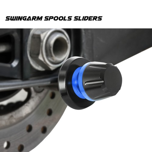 Blue L-Sonic 6MM Racing Swingarm Spools Kit For MT-25 16 17 - Picture 4 of 6