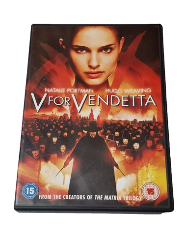 V for Vendetta DVD (2006) Natalie Portman Region 2 Cert 15 Warner Bros Z1 82483 - Picture 1 of 4