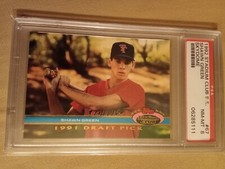 1992 Stadium Club Shawn Green #67 Graded PSA 8 NM-MT Rookie Baseball Card RC
