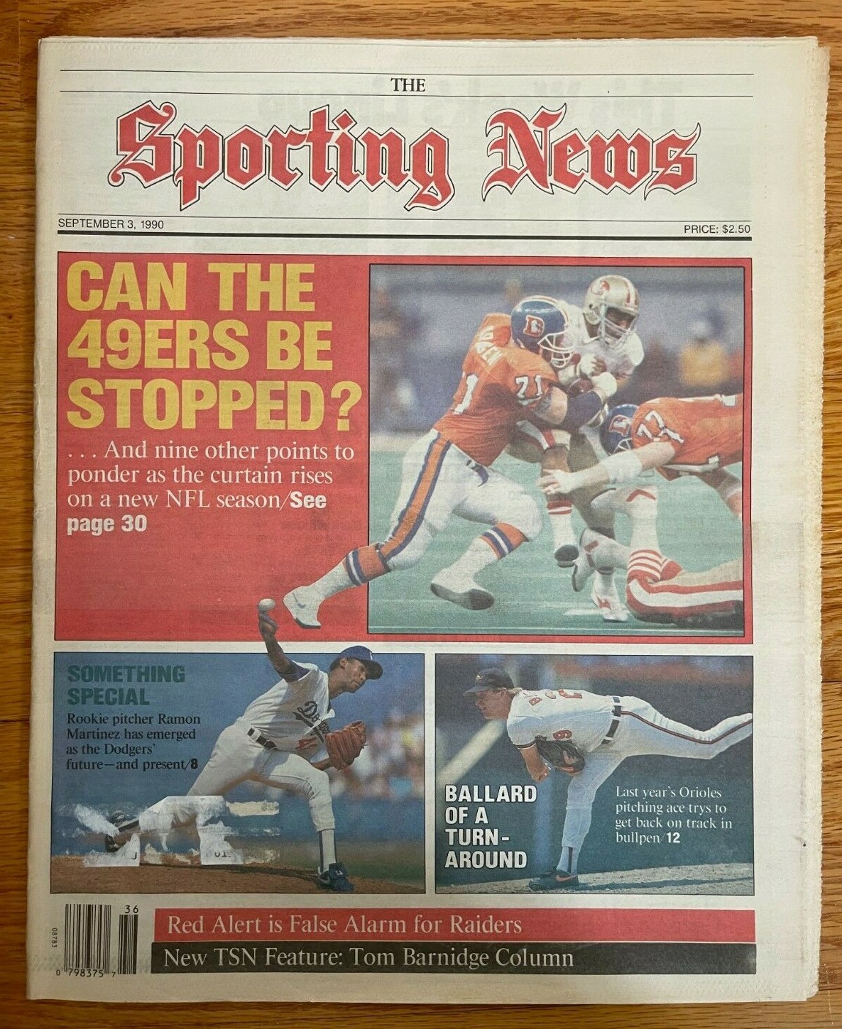 The Sporting News CAN THE 49ERS BE STOPPED? San Francisco 49ers 9-3-1990