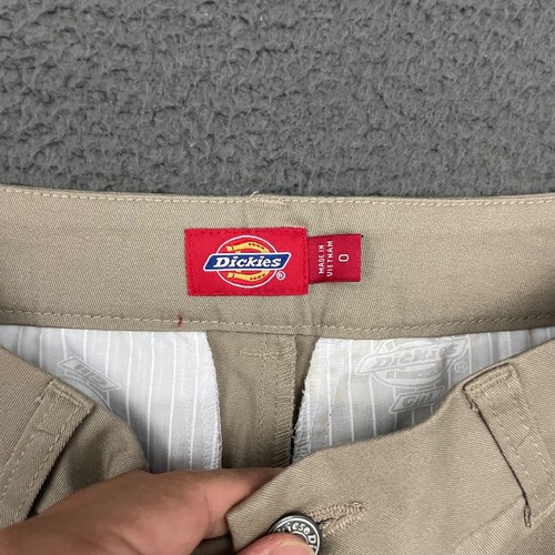 Dickies Shorts Girls Size 0 Beige Stretch School Uniform Outdoor Casual - Picture 5 of 8
