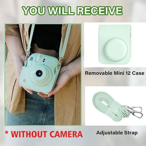 Funda para cámara Fujifilm Instax Mini 12 con correa ajustable rápida - Imagen 4 de 20
