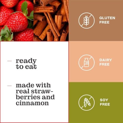 Gluten-Free Strawberry & Cinnamon Toaster Pastries, 8 oz Pack of 12 Snacks - Picture 8 of 8